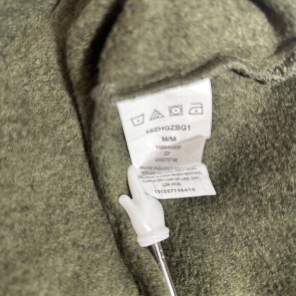 Wrangler Authentics Men’s Green 1/4 Zip Sweater Long Sleeve Pullover Size M - Picture 7 of 9